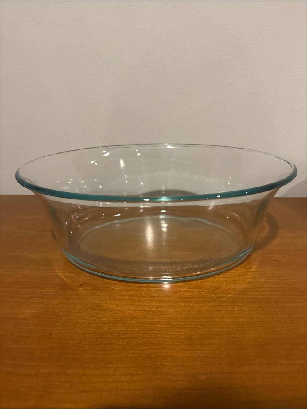 Vintage Pyrex Clear Glass Oval Casserole Roaster Dish #8501
